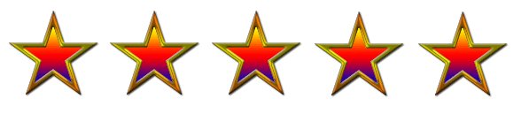 Positive Kundenbewertung mit 5 Sternen, maximale Punktzahl